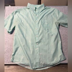 Huk Mint Green Casual Button Down Shirt